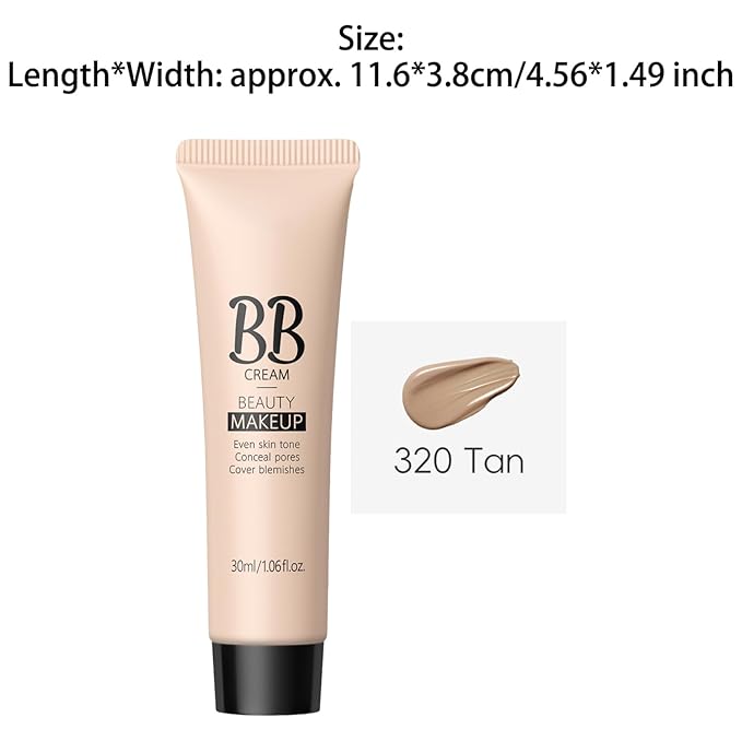 iiniim Natural Finish BB Cream For Women Oil Free Lightweight Daily Tinted Moisturizer With Hydrating Properties Suitable For All Skin Types Dark Nude One Size