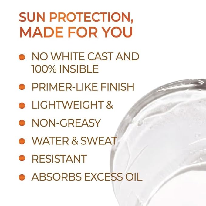 Streaaxx Invisible Matte Gel Sunscreen SPF 50 PA+++, Non-Greasy Formula for Glowing Skin with No White Cast 50ml