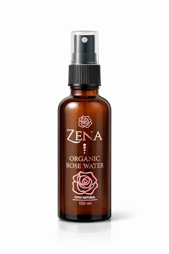 100% Pure Natural Rose Water + Rose Oil for Face and Hair – Revitalizing Rose Water Face Spray for Skin Care, Bath, Soaps, Hair Care, and Aromatherapy - 100 ml (3.38 oz.)
