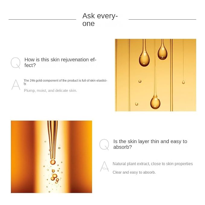 QueenLine 24K Gold Moisturizes Shrinks Pore Oil Control 24K Gold Toner Face Cream Emulsion Facial Essence Skin Care Sets