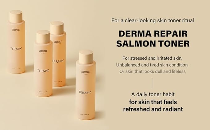 Derma Repair Salmon DNA PDRN Toner – Deep Hydration Korean Facial Toner with Niacinamide for Barrier Support, Firm-Looking Skin & Glass Skin Glow for Sensitive Skin, 6.76 fl oz