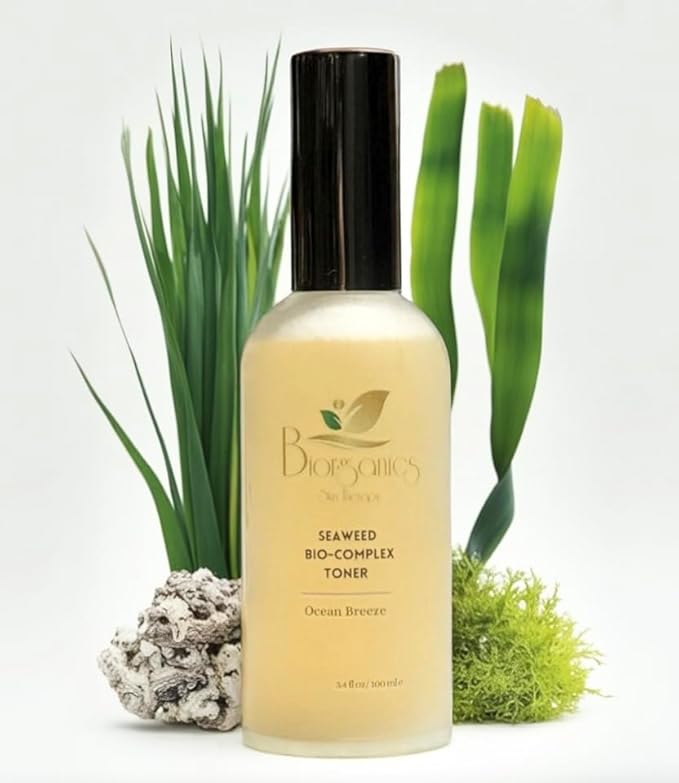 Seaweed Bio Complex Toner with Irish Moss, Kelp Extract, Rose Water, Aloe, Vitamin B5, Hydrating & Balancing, All Skin Types