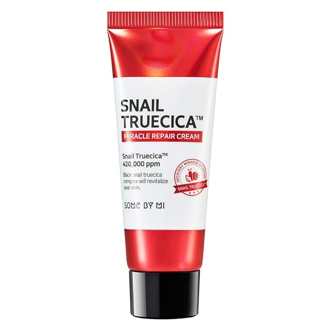 SOME BY MI Snail Truecica Miracle Repair Starter Kit/Toner 1.01Oz, Serum 0.33Oz, Gel Cleanser 1.01Oz, Cream 0.67Oz / Damaged Skin Solution for Sensitive Skin/Facial Skin Care Set