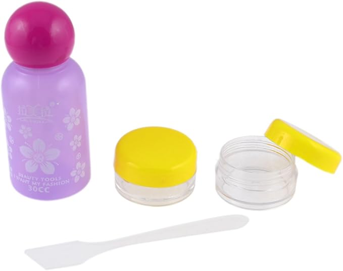 Light Purple Fuchsia 30ml Mini Cream Toner Bottle Travel Cosmetic Makeup Tool Set (id: 2a0 542 980 f14 213