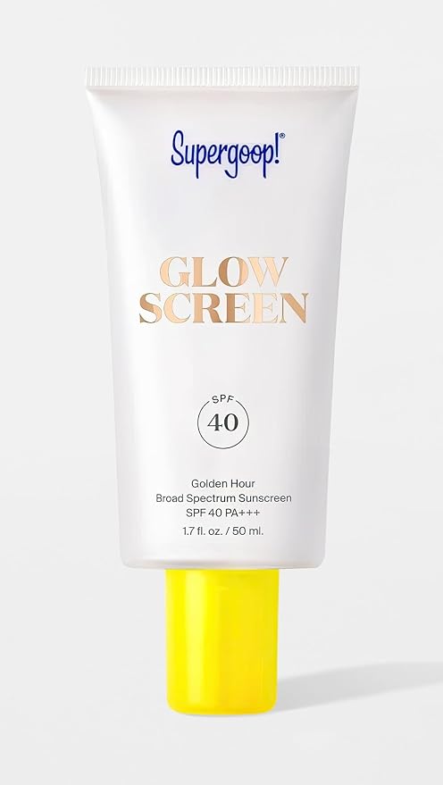 Supergoop! Glowscreen SPF 40, Golden Hour (Bronze Glow) - 1.7 fl oz - Glowy Primer + Broad Spectrum Tinted Sunscreen - Helps Filter Blue Light - Hydration - Hyaluronic Acid & Vitamin B5