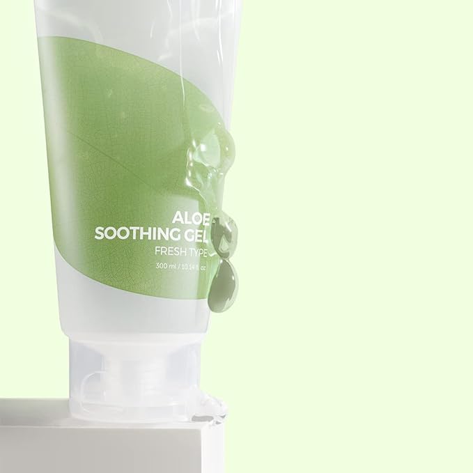 IsNtree Aloe Soothing Gel – 99% Jeju Aloe Vera for Face & Body | Lightweight Gel for Sensitive, Sun-Exposed, or Irritated Skin | 300ml / 10.14 fl oz | Fragrance-Free, Made in Korea