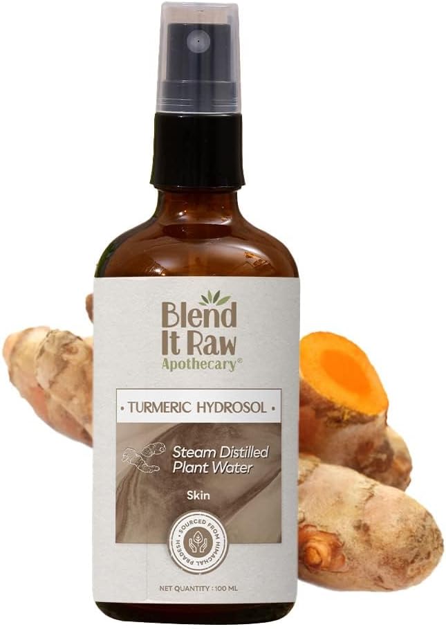 BEMT Turmeric Hydrosol Toner for Dry & Sensitive Skin | 100% Steam-Distilled Haldi Water | Refreshing Facial Mist & Natural Skin Tonic | 100 ml