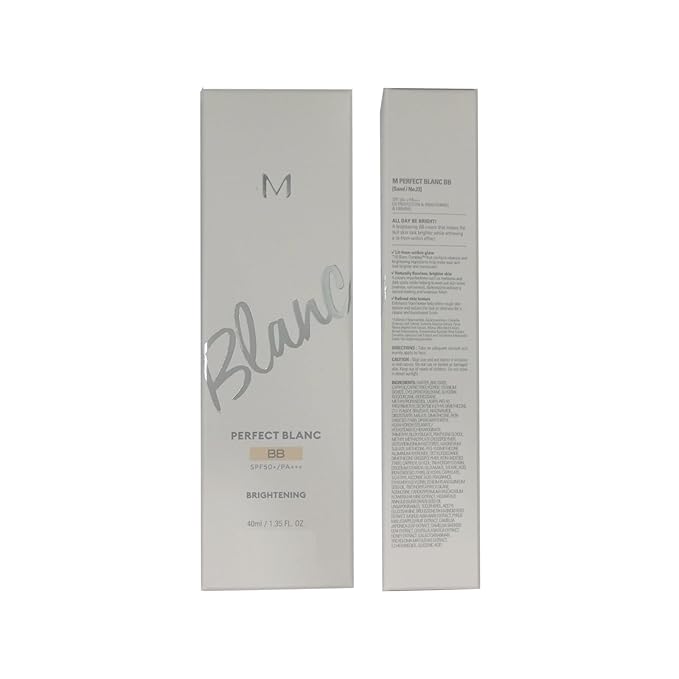 Moisturizing & Brightening Makeup for m.i.s.s.h.a M Perfect Blanc B.B Creams (1.35fl.oz.),No. 23 Sand