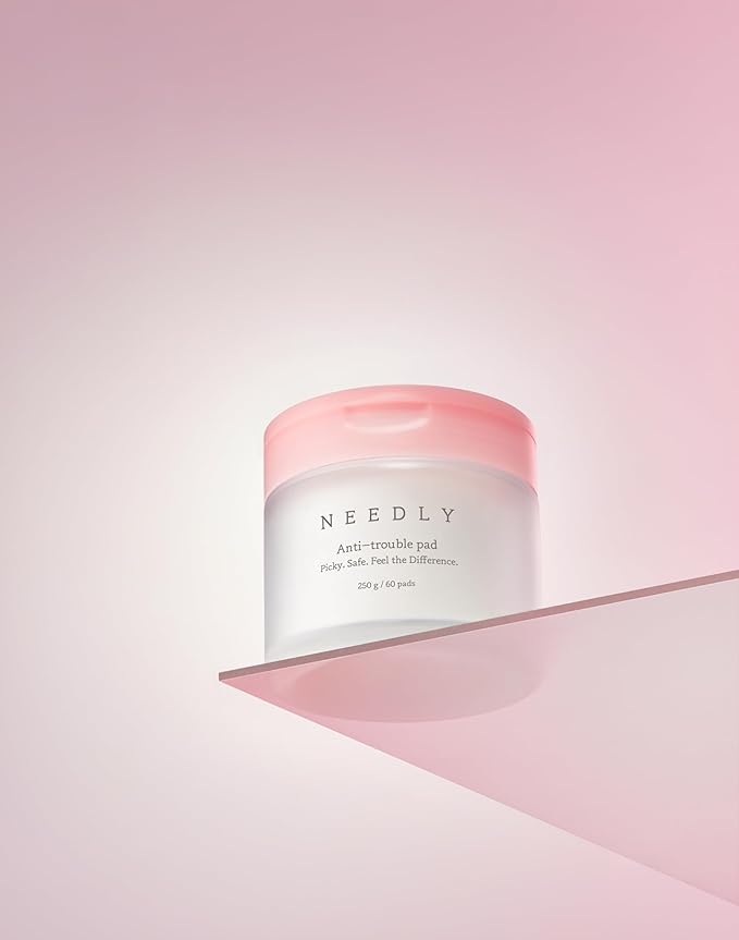 NEEDLY | Anti-Trouble Pad | Exfoliating & Sebum Improvement with Quadruple Peeling Complex | for Acne-Prone Skin