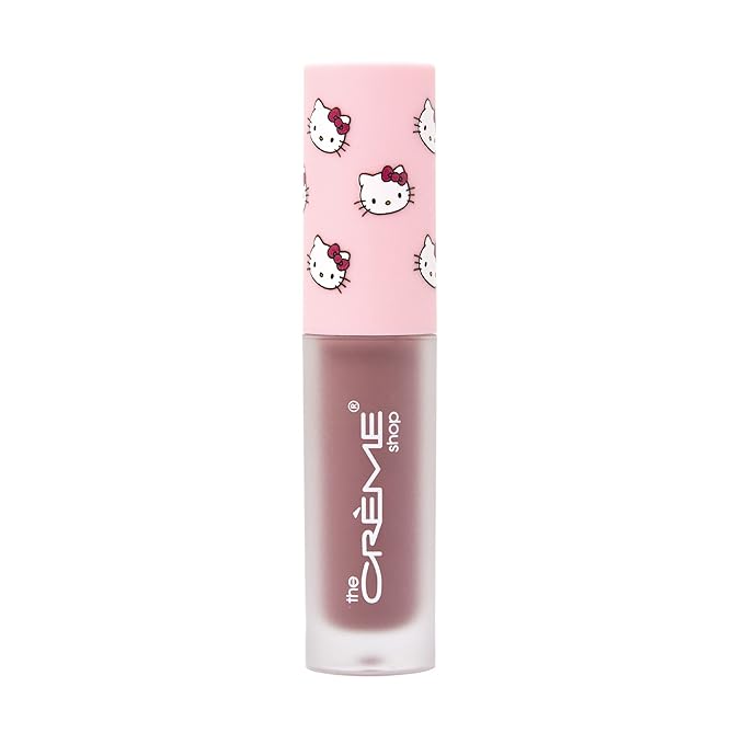 The Crème Shop x Hello Kitty | Kawaii Kiss Moisturizing Lip Oil - Strawberry | Ultra Hydrating Lip Moisturizer | Cool-Toned Mauve Pink Tinted Lip Gloss