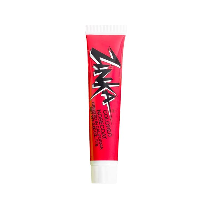 Zinka Colored Zinc Oxide Sunblock – High Zinc Formula for Nose and Face, Water & Sweat Resistant, Red