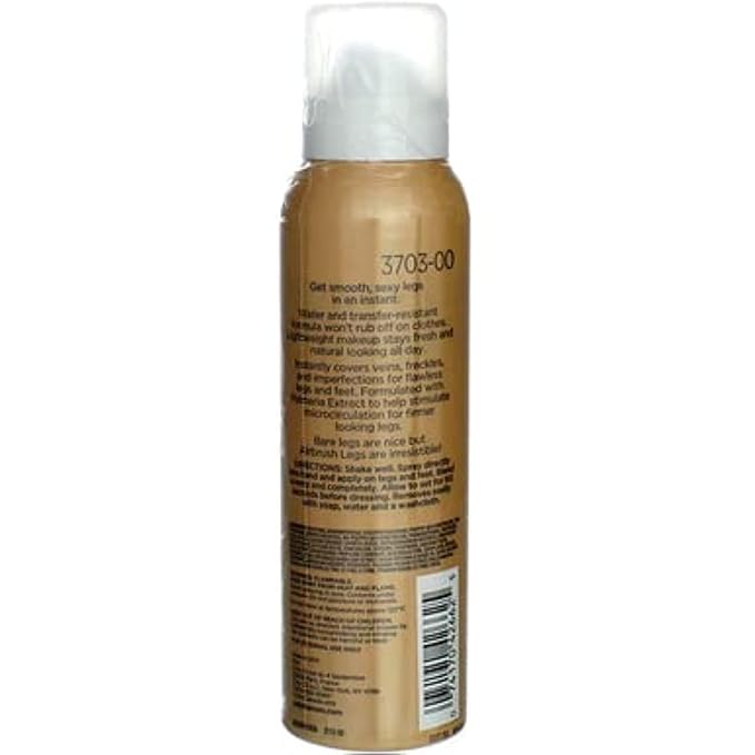 Sally Hansen Airbrush Legs, Spray-On Self-Tanner, Fairest Glow | 4.4 Oz | Pack of 2