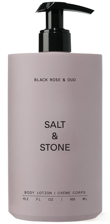 Salt & Stone Body Lotion for Women & Men | Black Rose & Oud | Hydrates, Nourishes & Softens Skin | Restores Dry Skin | Fast-Absorbing | Cruelty-Free & Vegan | 15.2 fl oz