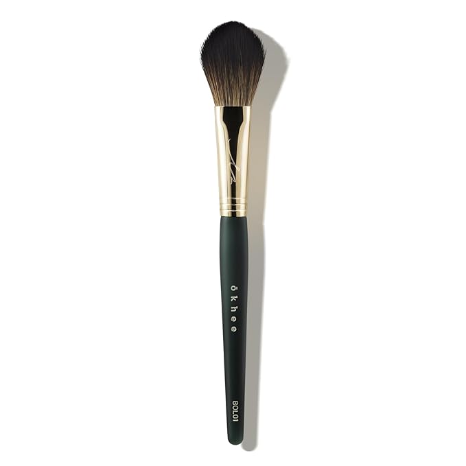 SOO ADOR okhee Cheek Brush BOL01 - Professional Blush Brush for Soft, Natural Application | Designed by K-Pop Makeup Artist Seo Ok | Makeup brush - Blush Brush K-Beauty