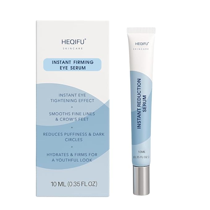 Instant Firming Eye Serum, Anti-Aging Formula for Under Bags and Wrinkles, Under Eye Cream-10ml,0.35 oz, Wrinkle Filler, Visibly Improves for Bags Dark Circles Treatment for Puffines (Scented)