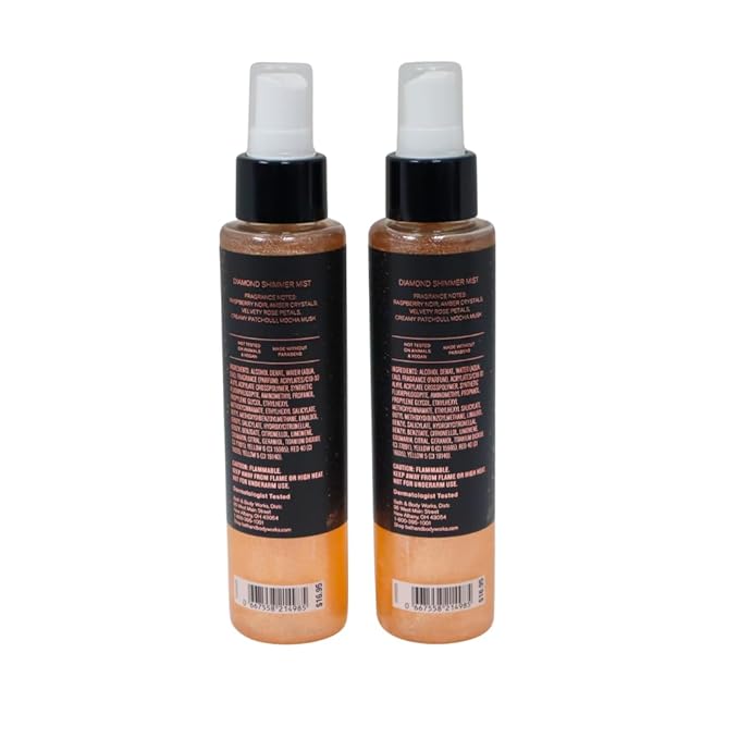 Bath & Body Works Into the Night Shimmer Mist 8 Fluid Ounce (2023 Limited Edition) Pack of 2 Gift Set