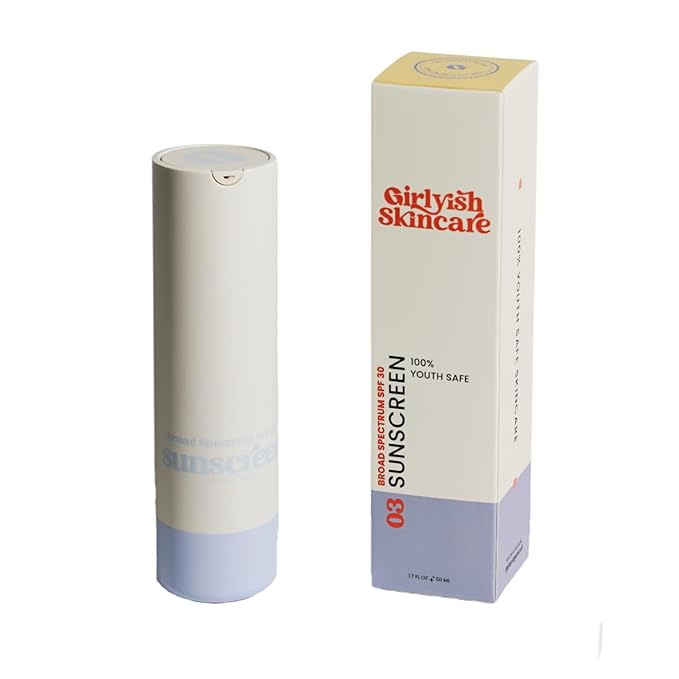 Mineral Sunscreen SPF 30, Broad-Spectrum, Lightweight, Non-Greasy, Zinc Oxide 18%, For Teens, For Tweens, For Adults, girlish skincare