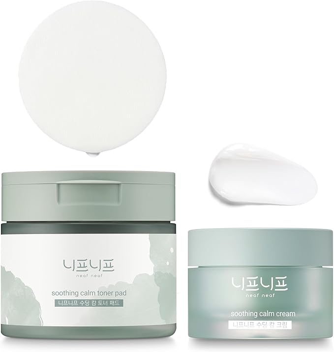Soothing Calm Cream + Soothing Calm Toner Pads Set – CICA & Heartleaf Barrier Care Duo for Sensitive Skin