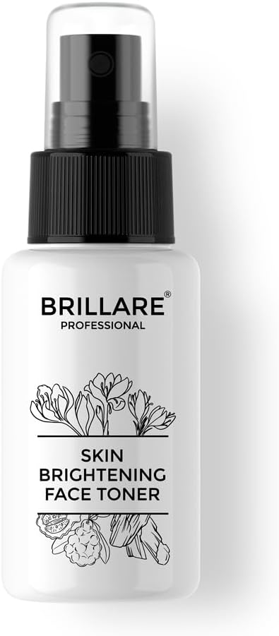Brillare Skin Lightening Face Toner with Arbutin, Saffron and Sandalwood (50 ML), Zero Chemicals