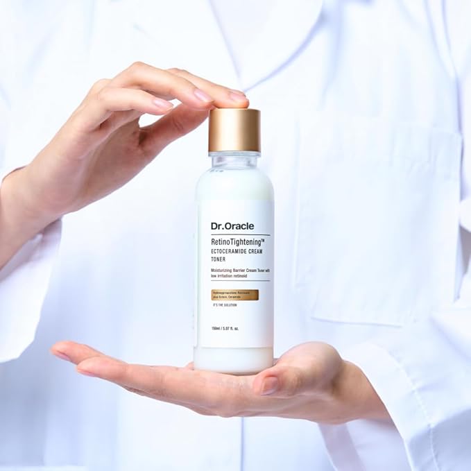 DR.ORACLE RetinoTightening Cream Toner – Hydrating Milky Facial Toner with HPR Retinoid, Niacinamide, Ectoin, Alcohol-Free, Fragrance-Free