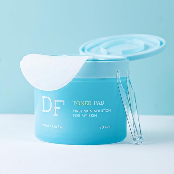 Vegan Toner Pads for Face, Toner Pad Korean for Exfoliation, Soothing Brightening and Pore Care with Niacinamide, Centella Asiatica and Ginseng (70 Pads)