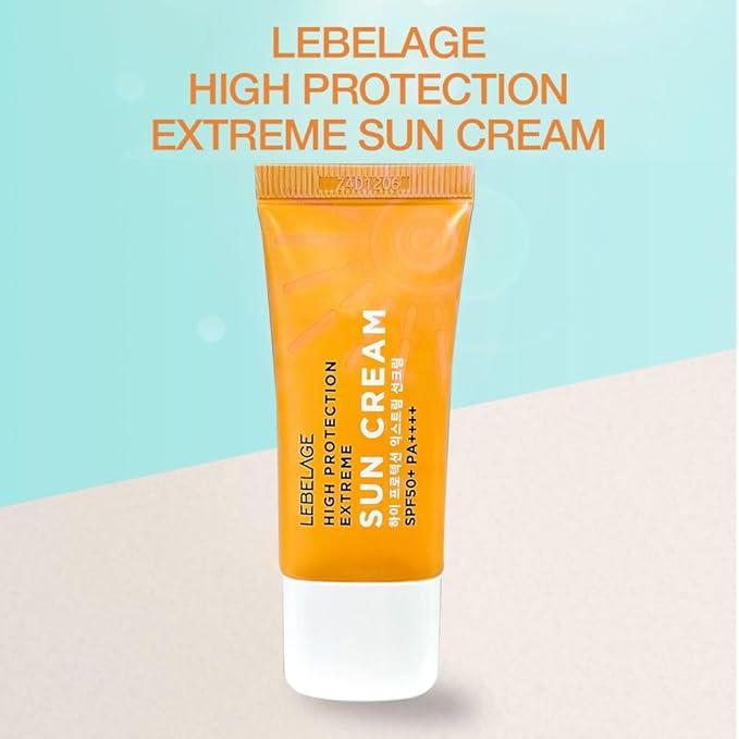 LEBELAGE High Protection Extreme Sun Cream SPF50, Korean Skin Care Face Sunscreen Moisturizer for Women, Travel Size After Sun Lotion, 1.01 fl oz