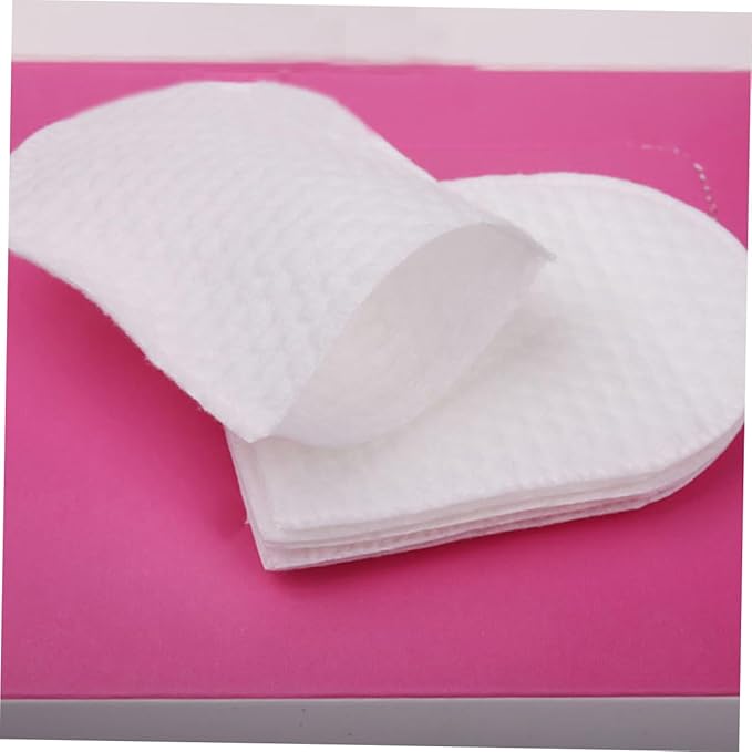 240pcs U Shaped Facial Cotton Pads for Makeup Removal Lightweight Cosmetic Cotton Pads with Storage Box for Skin Care and Toner Application