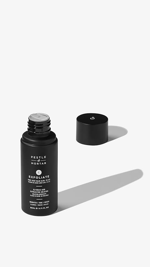 Pestle & Mortar Exfoliate 6.8% Glycolic Acid Facial Toner, Minimizes Pores and Even Skin Tone, Gentle AHA Exfoliator for face, Vegan & Cruelty-Free, 80ml