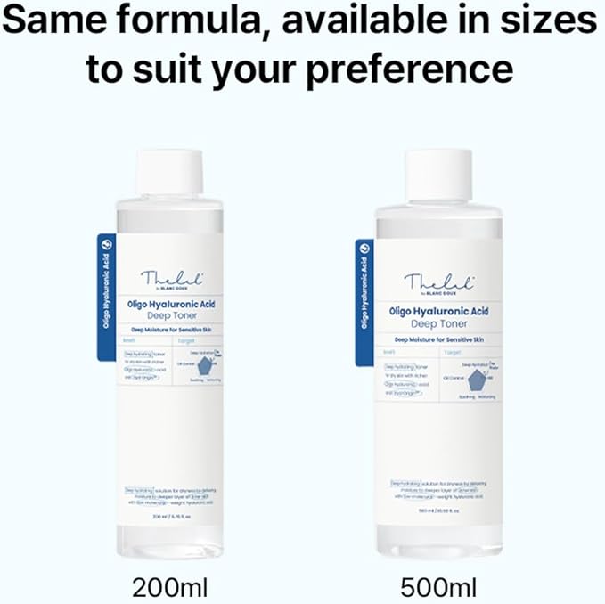 Oligo Hyaluronic Acid Hydrating Toner 200ml– Hydrating Toner for Sensitive Skin, pH Balance, Korean Skin Care, Alcohol-Free, Vegan Formula, (6.76 fl. oz.)