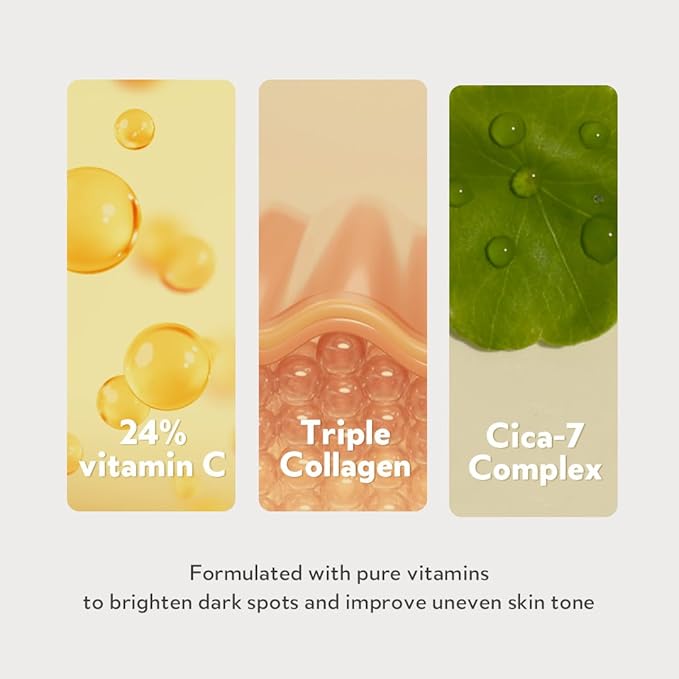 TIRTIR Pure Vitamin C 24% Serum 30ml + Milk Skin Toner 150ml