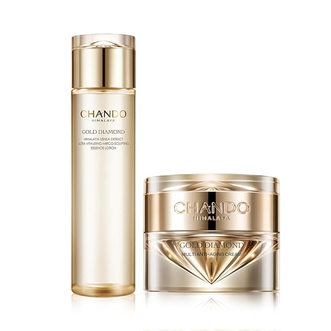 Gold Diamond Multi Anti-aging Cream (55g/1.94oz) - Gold Diamond Tightening Toner Serum 200ml/6.76oz Gift Set