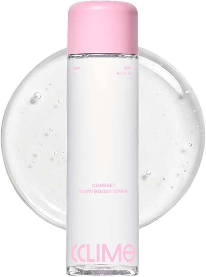 Beauty CoreSet Glow Boost Toner, Dual-Layer Hydrating & Firming Facial Toner with Peptides, Rose PDRN & Antioxidant Care, for All Skin Types, Korean Skin Care (130ml/4.39 fl.oz)