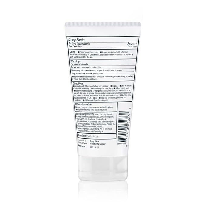 Eucerin Sun Sensitive Mineral Sunscreen Lotion SPF 50, Hypoallergenic, Fragrance Free Sunscreen with Zinc Oxide Protection, 4 Fl Oz Tube