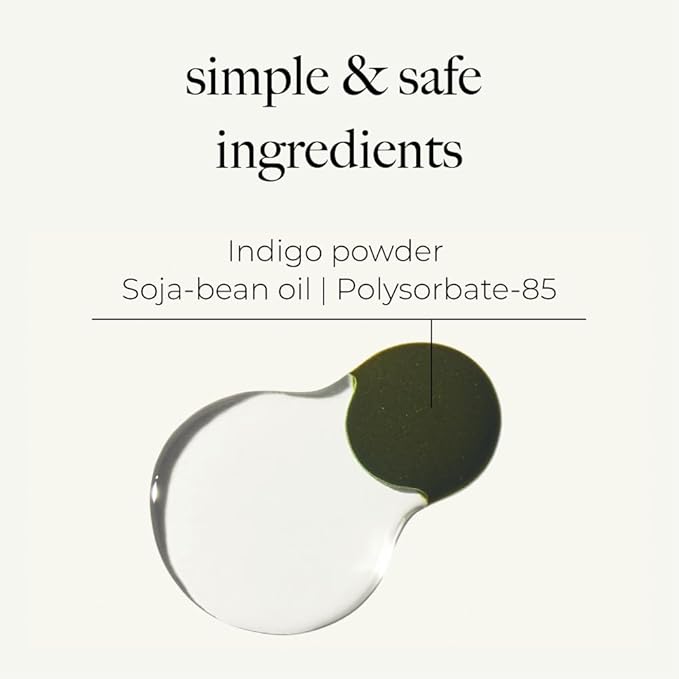 Natural Indigo Hair Dye | Covers Gray/White Hair Only | PPD-Free Gray Coverage, Quick Application Liquid Formula, Synthetic Dye-Free, Nourishing Oil + Color Set, Made in Korea