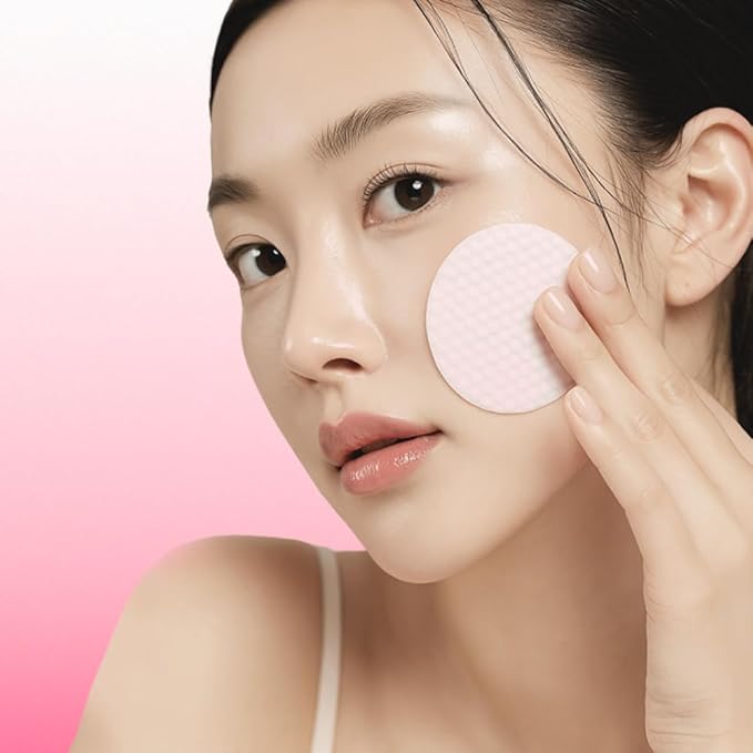 Veramore Rose & Tea Tree Pore Cleansing Pads – No-Rinse Daily Exfoliating Toner Pads with Damask Rose Water & Tea Tree | Gentle Blackhead & Makeup Removal, K-Beauty Skincare, 70 Count (7.05 oz)