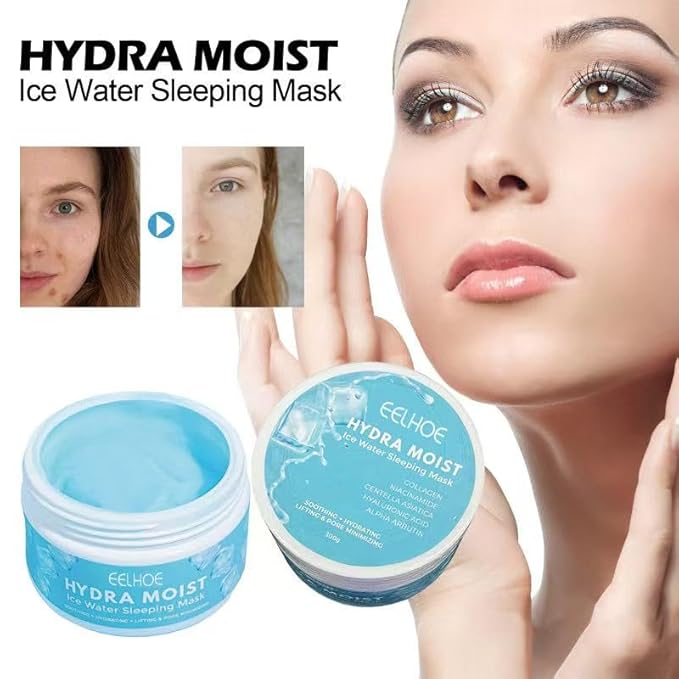 Water Sleeping Mask for Bright, Glowing Skin & Barrier Support;Moisturize And Hydrate Cream；Hydrating Emulsion Moisturizing Balm Nourishing Lotion