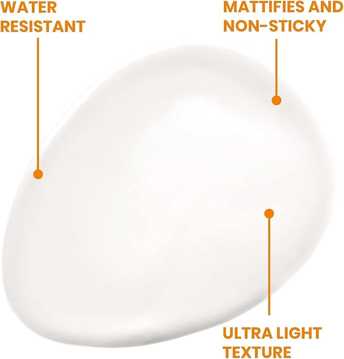 Clean Solaire SPF 50 Facial Sunscreen – For Face and Neck, Oily and Acne-Prone Skin, Sebum-Regulating, Antioxidant Protection, Broad-Spectrum UVA/UVB, Non-comedogenic, Water Resistant, 1.7 Fl Oz