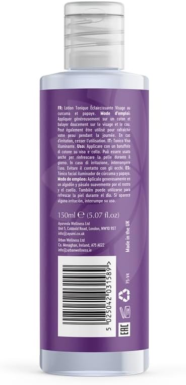 Ayumi Turmeric Face Toner for Women & Men | Hydrating Toner | 5 Fl Oz