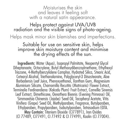Sun Zapper BB Cream Tinted Moisturizer Sunscreen SPF 50+ Medium Dark – Face Sunscreen with Kakadu Plum and Jojoba Oil, Broad Spectrum UV Protection, Botanical Oils, 50mL (1.69 oz), Australian Made