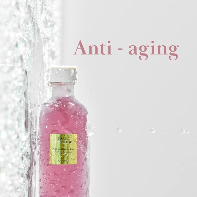 URANG Prestige Purple Shield Essence Toner, 3.88 Fl | Alcohol-Free | Premium Natural & Organic Skin Care Contains Organic Balloon Flower Extract |Tested for Anti-Aging & Anti-Oxidant | Cruelty-Free