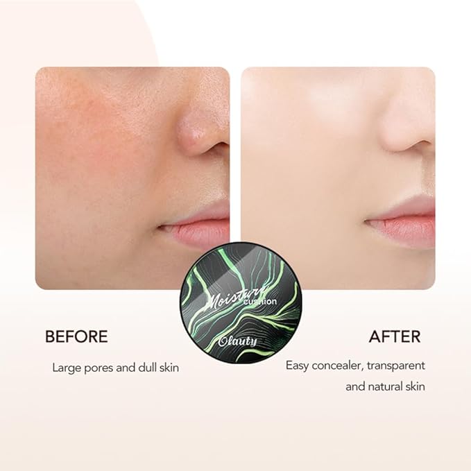 Mushroom Head Air Cushion CC Cream Foundation, Moisturizing Concealer BB Cream Nude Long Lasting Matte CC Cream Makeup Liquid Foundation (1pcs Nude)