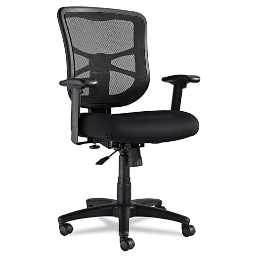 Alera Elusion Series Mesh Mid-Back Swivel/Tilt Chair ALEEL42BME10B Each