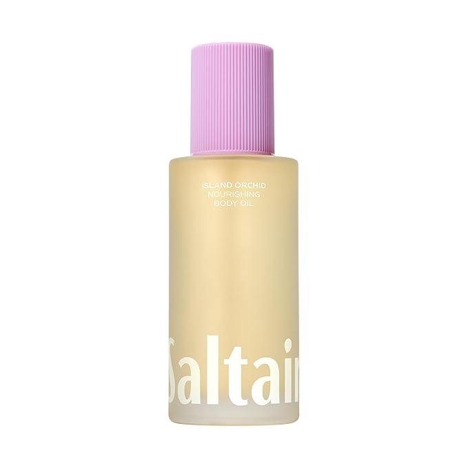 Saltair Body Oil – Silky After Shower and Bath Dry Oil for Women and Men – Non-Greasy, Well-Absorbing Moisturizer for Hydrating Dry Skin – Island Orchid Scent, 4oz