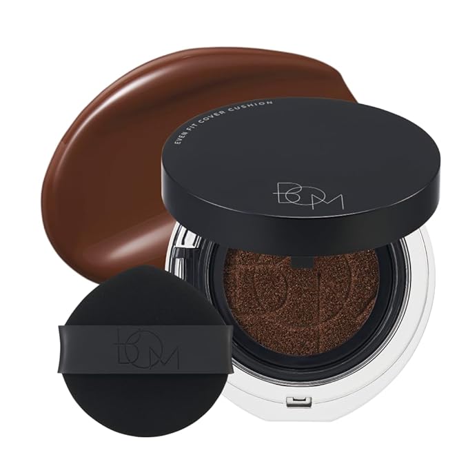 BOM COSMETICS Even Fit Cover Cushion 51N Cocoa 15g, Skin Tint Concealer Foundation for Full Coverage with Weightless Wear and a Buildable, Natural Skin-Fit Finish, Beauty, Korean Makeup Foundation