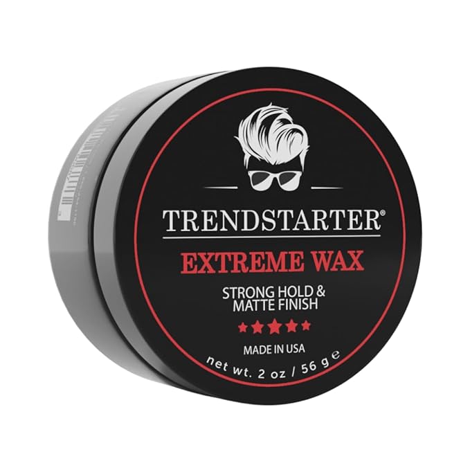 TRENDSTARTER - EXTREME Premium Water Based Pomade - Travel Size - Strong Hold - Matte Finish - Flake-Free Styling for All Hair Types
