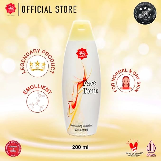 Viva Cosmetics, Face Tonic, 200ml, Emollient (Pack of 1)