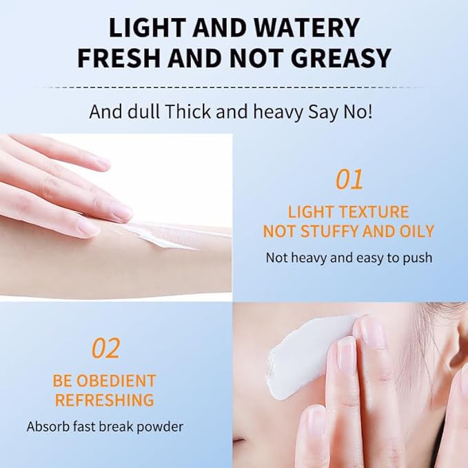O'CHEAL Sunscreen Isolating Cream Anti-aging Anti Wrinkle Moisturizing Whitening Facial Body Neck Skin Care Cream-2.12oz