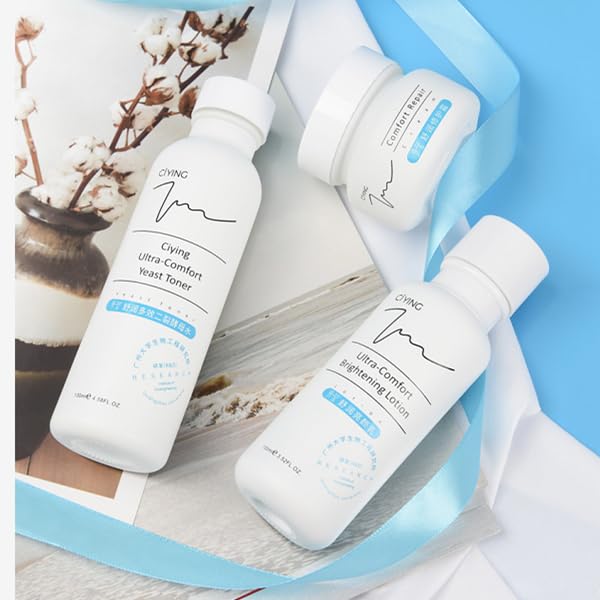 Ultra Comfort Skincare Set - Multi-Effect Bifid Yeast Toner, Soothing and Brightening Lotion, and Repair Cream