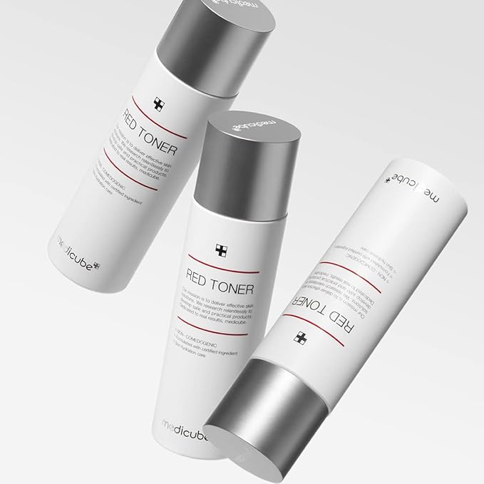 Medicube Red Toner 2.0 || Low-irritating Formula for Acne-Prone Skin | Soothing and Relieving | Formulated with BHA, Niacinamide & Adenosine | Non-comedogenic | Korean Skincare (3.38fl.oz.)