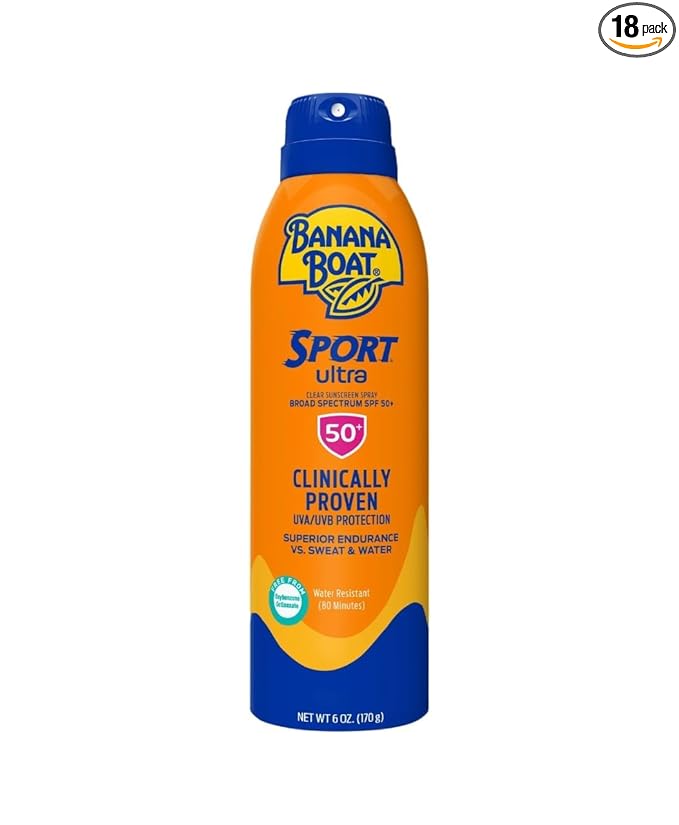 Banana Boat Continuous Spf#50 + Spray Sport 6 Ounce (Powerstay) (177ml) (3 Pack)